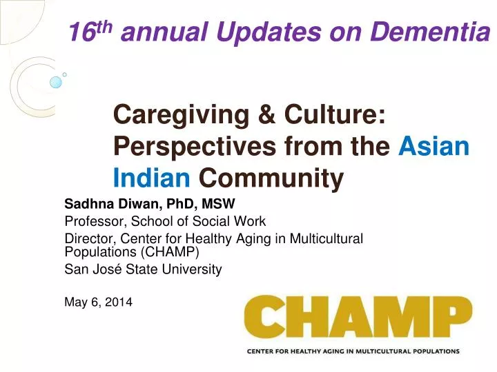caregiving culture perspectives from the asian indian community