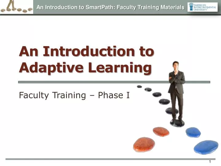 an introduction to adaptive learning