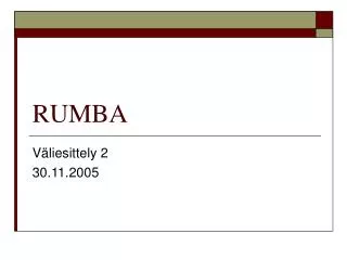 rumba