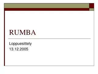 rumba