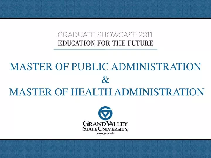 master of public administration master of health administration