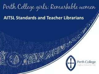 AITSL Standards and Teacher Librarians
