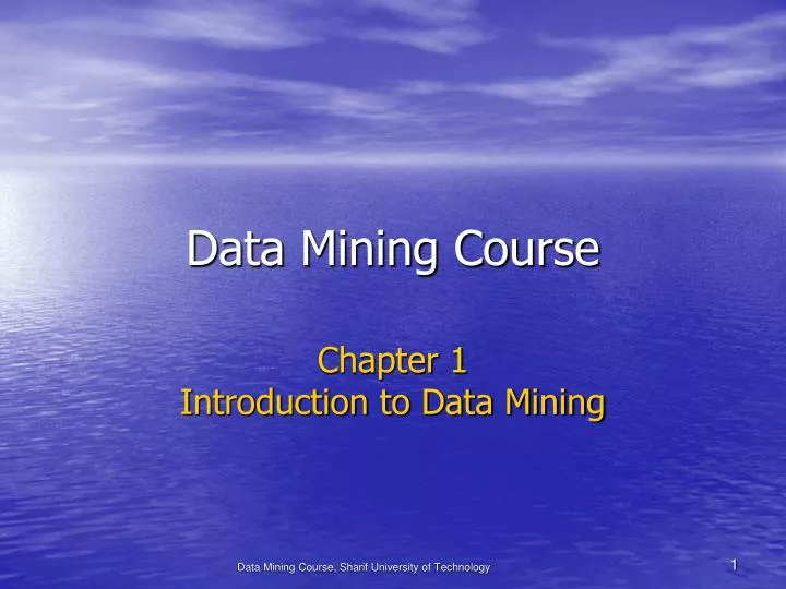 data mining course