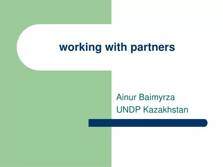 working with partners