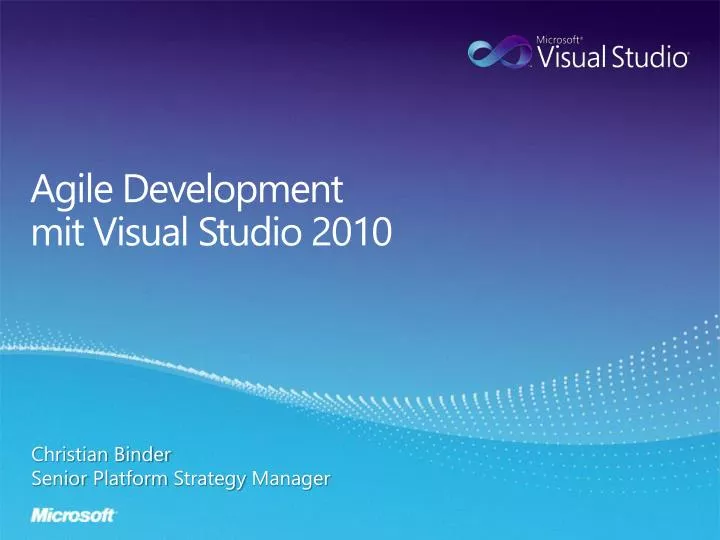 agile development mit visual studio 2010