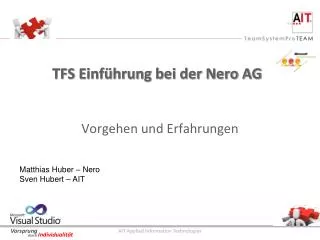 tfs einf hrung bei der nero ag