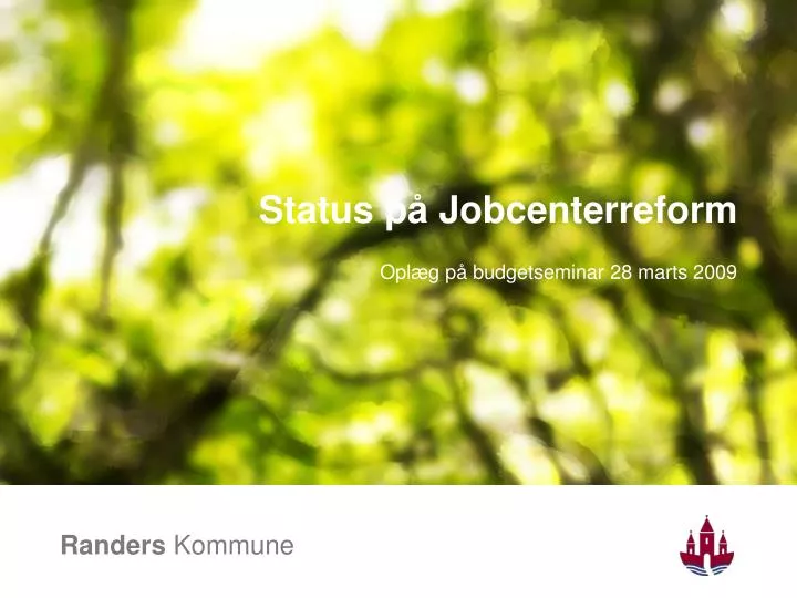 status p jobcenterreform