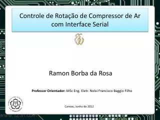 controle de rota o de compressor de ar com interface serial