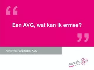 een avg wat kan ik ermee