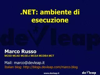 net ambiente di esecuzione