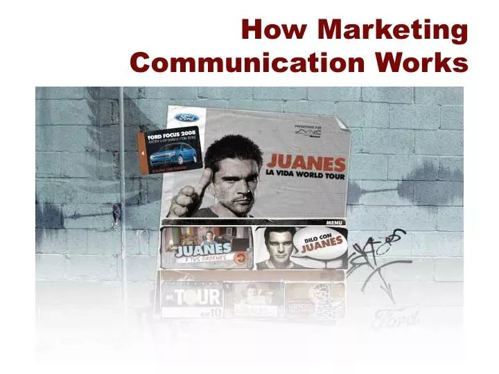 how marketing communication works