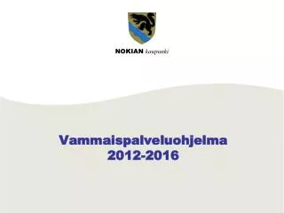 vammaispalveluohjelma 2012 2016