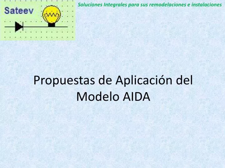 propuestas de aplicaci n del modelo aida