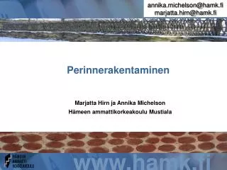 perinnerakentaminen