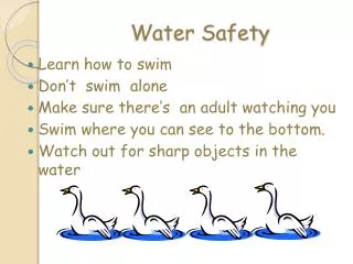 water safety