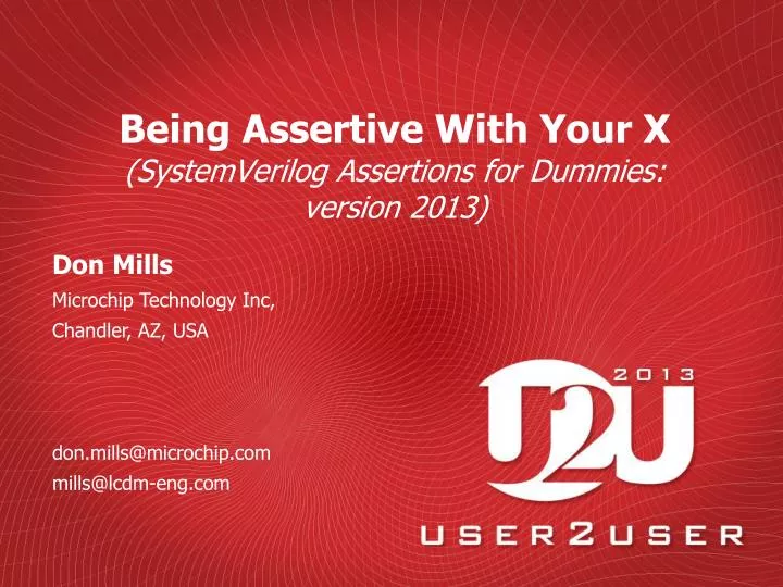 being assertive with your x systemverilog assertions for dummies version 2013
