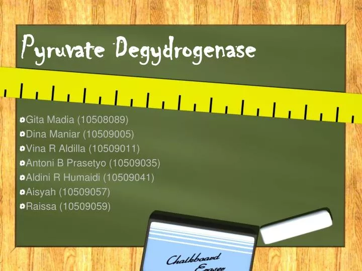 pyruvate degydrogenase