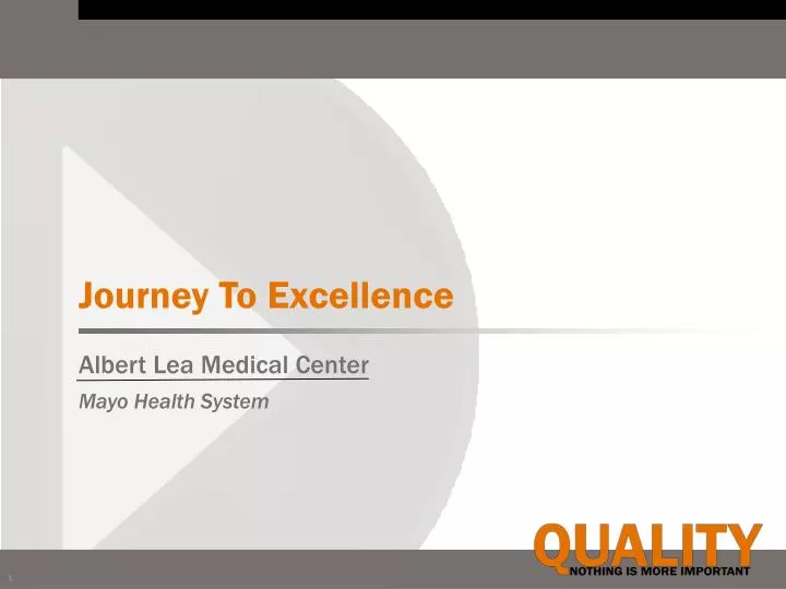 journey to excellence