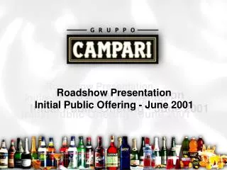 Roadshow Presentation Initial Public Offering - June 2001