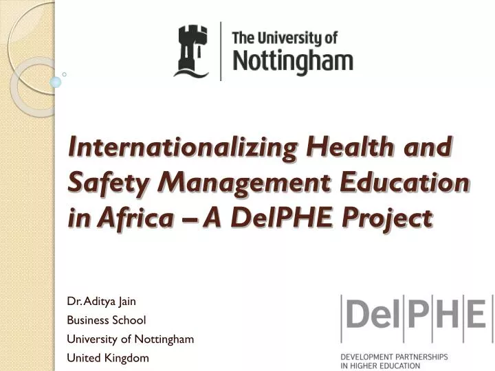 internationalizing health and safety management education in africa a delphe project