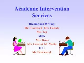 Academic Intervention Services