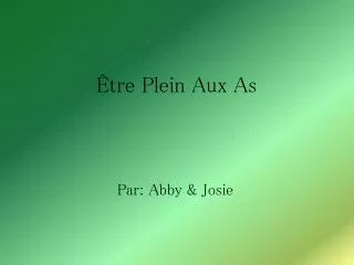 tre plein aux as