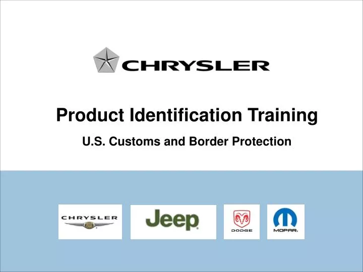 product identification training u s customs and border protection