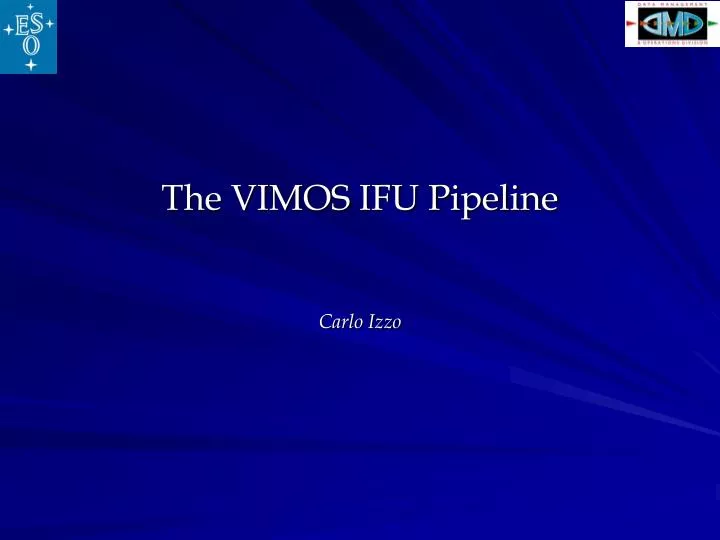 the vimos ifu pipeline