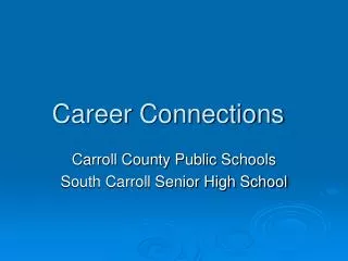 Career Connections