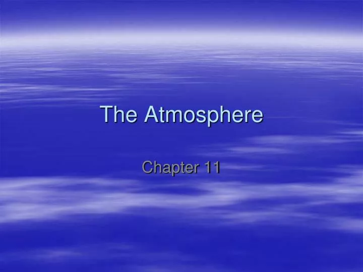 the atmosphere