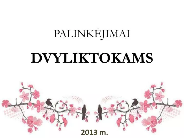 palink jimai dvyliktokams