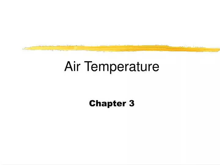 air temperature