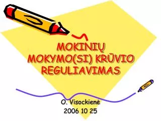 mokini mokymo si kr vio reguliavimas