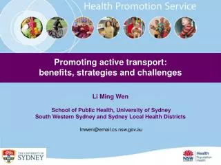 Li Ming Wen School of Public Health, University of Sydney