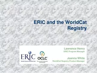 ERIC and the WorldCat Registry