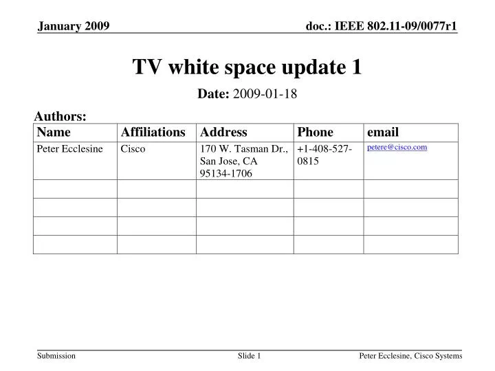 tv white space update 1