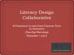 Literacy Design Collaborative