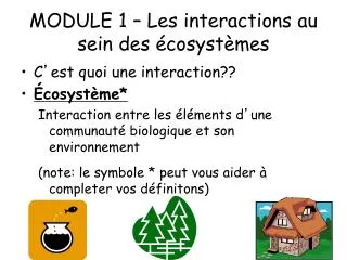 module 1 les interactions au sein des cosyst mes