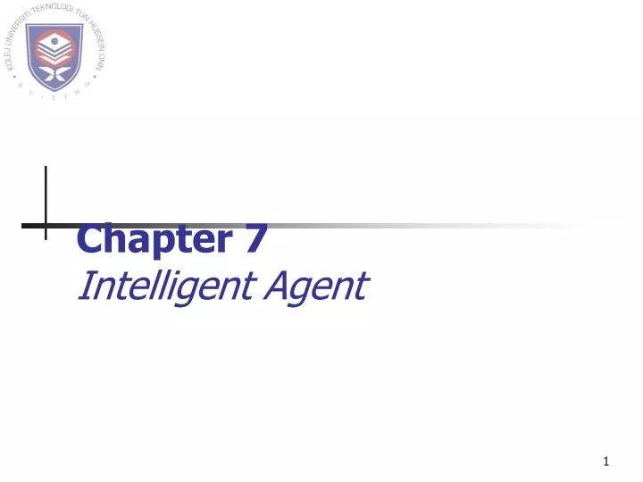 chapter 7 intelligent agent