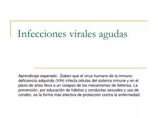infecciones virales agudas
