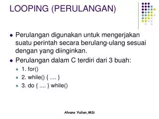 looping perulangan