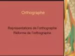 Orthographe - slide 1