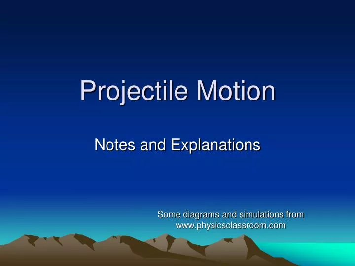 projectile motion