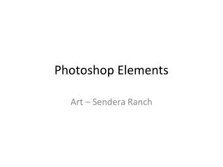 Photoshop Elements