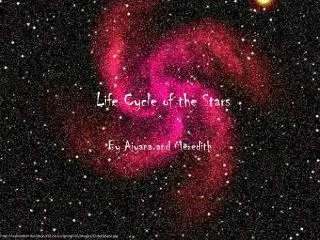 Life Cycle of the Stars