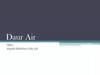 daur air