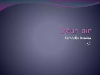 daur air