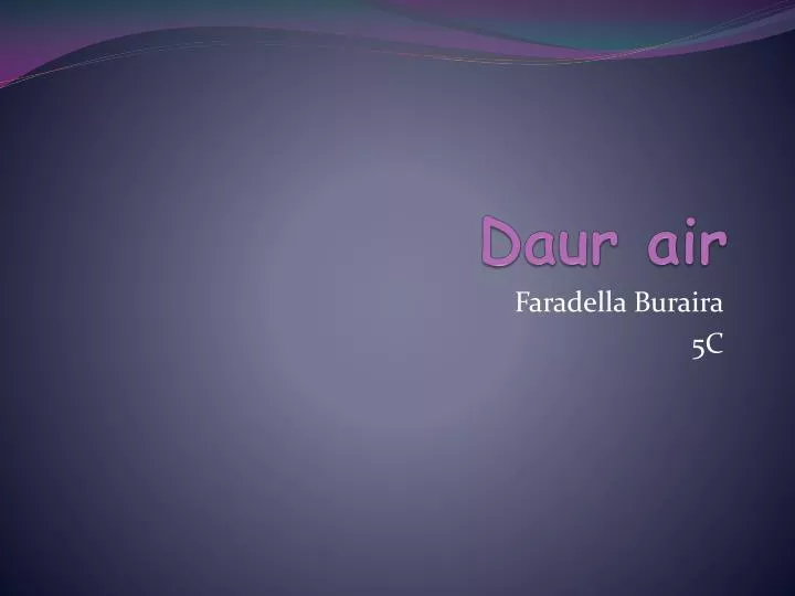 daur air