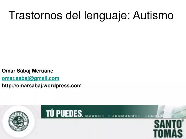 trastornos del lenguaje autismo