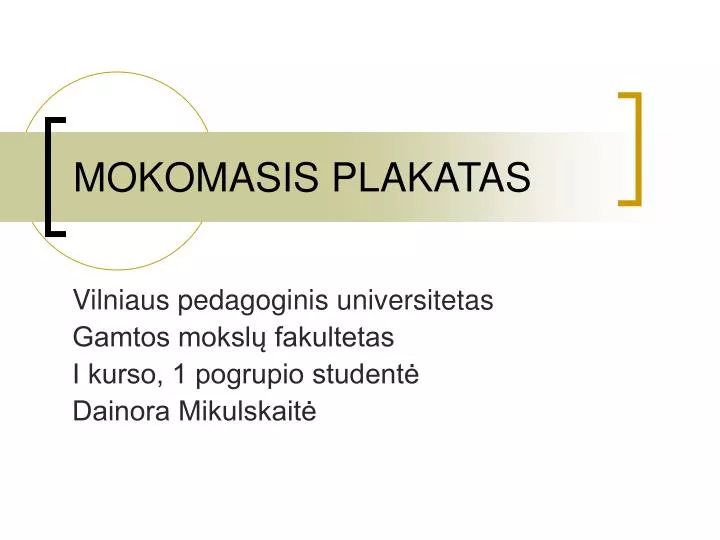 mokomasis plakatas